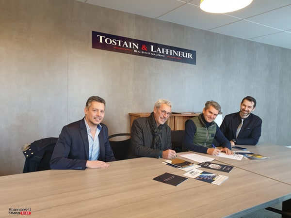 Signature du Partenariat Campus SCIENCES-U Lille avec l'entreprise Tostain Laffineur